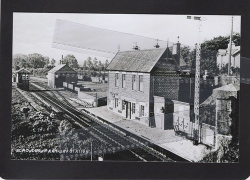 Almondbank railway station - railway,