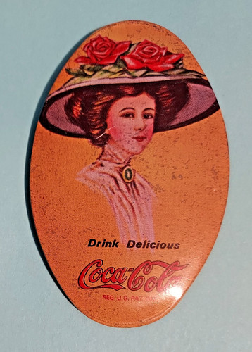 1970 coca cola mirror - coca-cola, mirror--