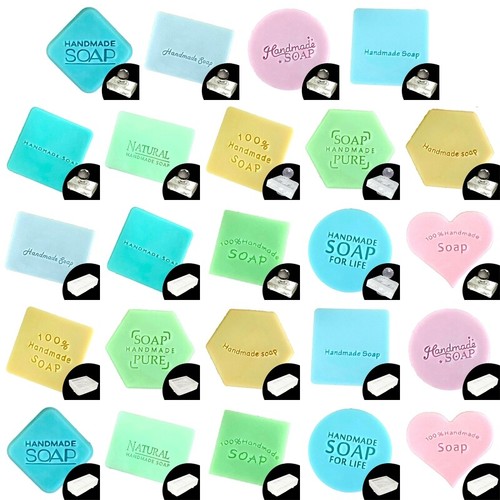 Transparent soap stamp natural - soap,