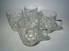 4 x Vintage GR 478 Half Pint Dimple Ale Beer Glasses