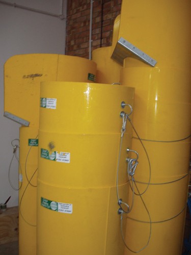 Rubbish chutes top hopper - rubbish, &