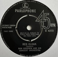 Ron Goodwin & His Concert Orchestra - Red Cloak - 7” Vinyl Single