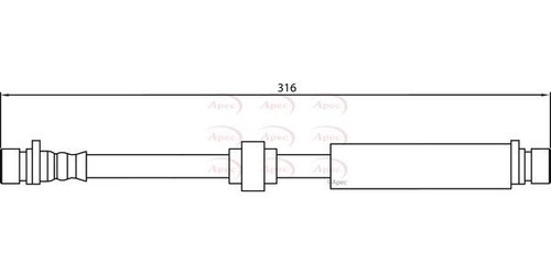 Apec rear inner - inner, hose