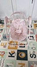 Baby Swing Newborn Chair Nursery Seat With Music Adjustable Portable PINK NEW UK