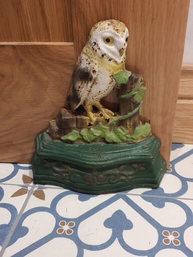 Vintage cast iron doorstop - vintage,