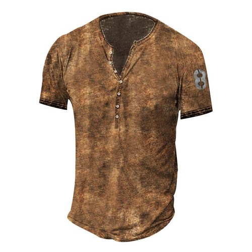 Mens vintage henley button - mens,