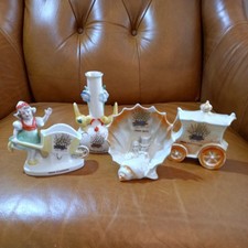 GOSS TYPE FORIEGN CRESTED CHINA LUCKY WHITE HEATHER COLLECTION