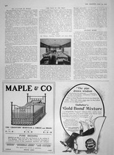 Original Old Antique Print