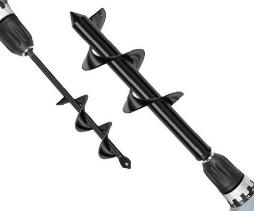 Auger spiral drill bit garden - spiral,