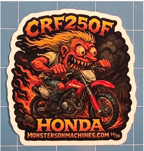 Honda crf250f 9x9cm durable - honda,