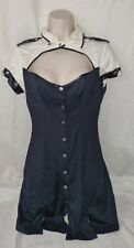 Gorgous Black ANN SUMMERS Police Dress Up Role Play Dress And Hat Size 8 (TV)