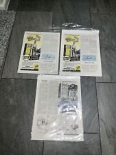 JOB LOT WAYNE GAS PUMP ADVERTISING CUT OUTS 1948 AUTOMOBILIA