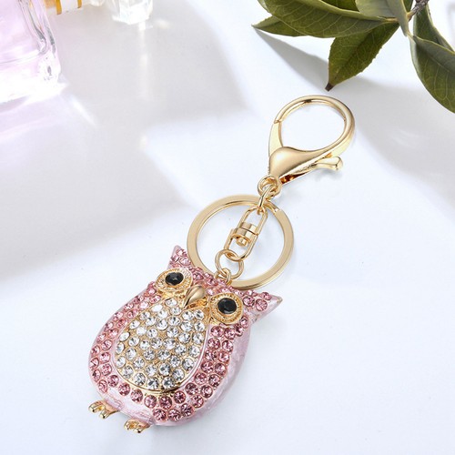 Owl pendant keychain reusable - keychain,