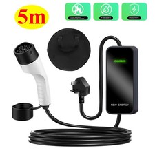 EV Charging Cable Type 2 UK Plug Home Electric Vehicle Car Charger Portable 13A
