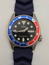Seiko Automatic Watch Mens 7S26-0030 Scuba Divers SKX015 PEPSI -  SPARES REPAIRS