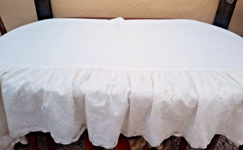 Vintage single valance lace - valance,