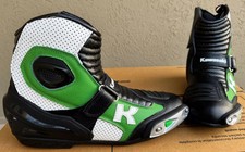 Motorbike Leather Riding Boots MOTOGP Mens Motorcycle Racing Leather Long Shoes