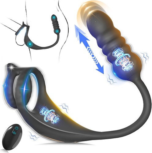 Penis cock ring anal vibrator - penis,