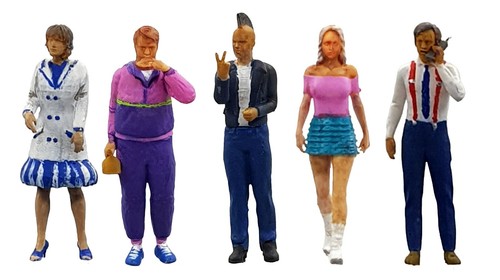 Fg12 1980s pedestrian figures - pedestrian,