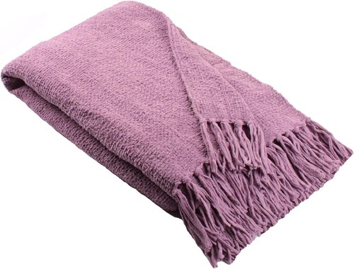 Chenille throw textured - chenille,