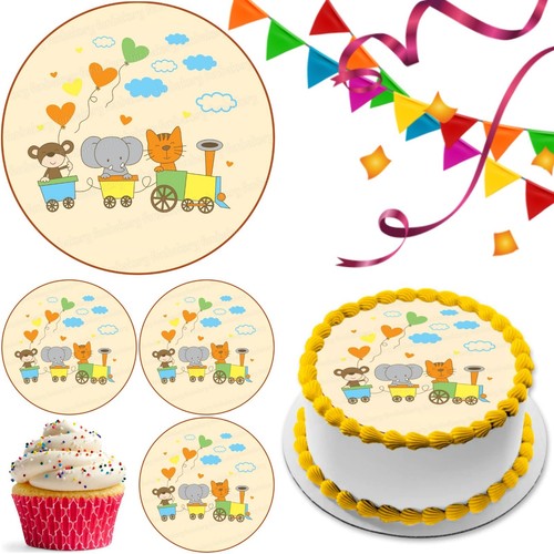 Train rail track cake topper - cake,