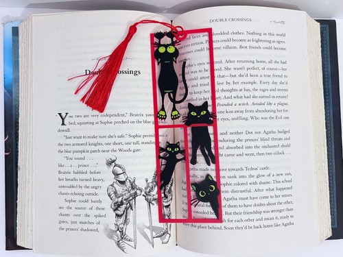 Naughty cat bookmark - bookmark, –