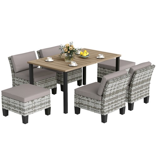 Outsunny pcs rattan garden - rattan,