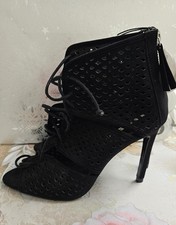 Zara Black Lace Up Cut Out