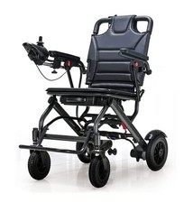 Carbon Style Electric Folding Wheelchair Lightweight Aluminium 7 Mile 12 Mile