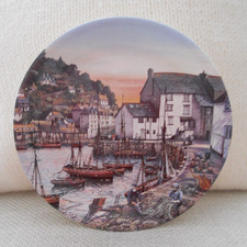 1988 Polperro By Kevin Platt Poole Pottery Famous Fishing Harbours Series Plate