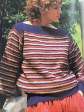 Knitting Pattern Ladies Stripe