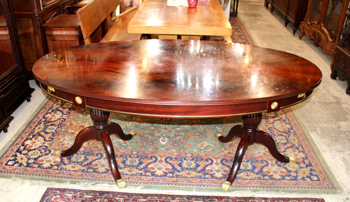 French antique flamed - flamed, mahogany