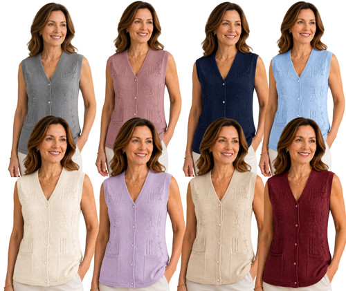 Women neck sleeveless - v-neck,