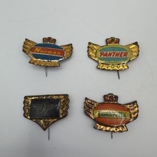 4x Vintage Motorcycle Pins Inc