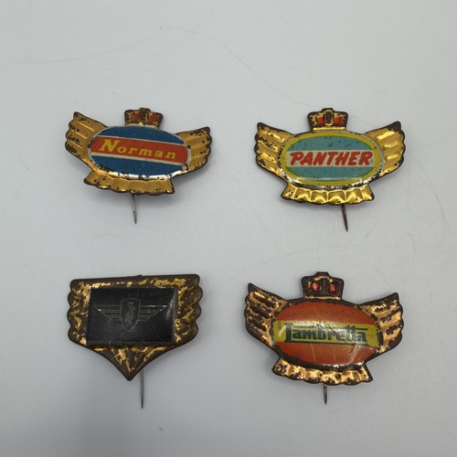 Vintage motorcycle pins - pins, inc