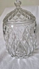 Vintage Biscuit Barrel Glass
