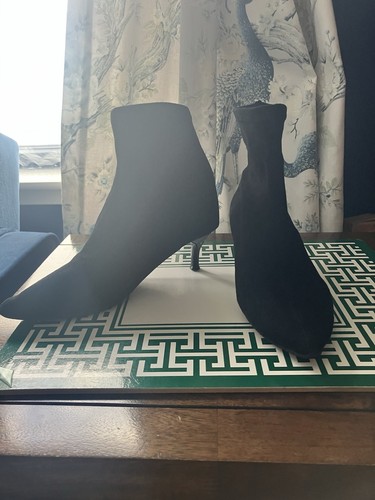 Black kitten heel - heel, boots