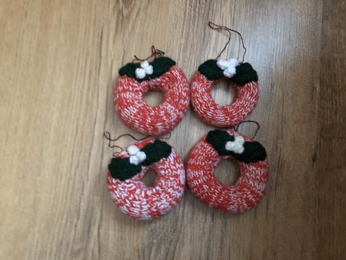 Knitted christmas decoration - christmas,