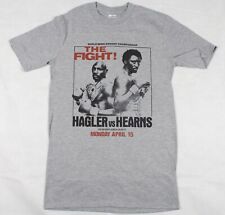Marvin Hagler Vs Tommy Hearns fight poster Grey T-shirt Sizes Small-3XL boxing