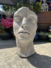 Abstract Female Face Sculpture Garden Concrete Stone Ornament Stunning