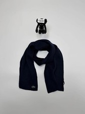 Lacoste Navy Blue Ribbed Wool
