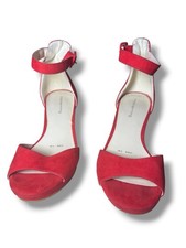 Red Herring Red Suede Wedge