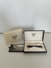 Visconti Wall Street Grey Celluloid Fountain Pen M Medium 23ct 950 PD Nib Rare