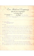 Erie Railroad Freight Letter