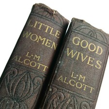 2x Louisa M Alcott Vintage