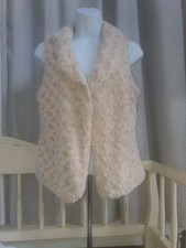 Women's Faux Fur Beige Gilet
