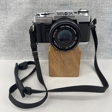 Minolta X300 X-300 35mm SLR Film Camera + 50mm f2 Lens New Batteries WORKING