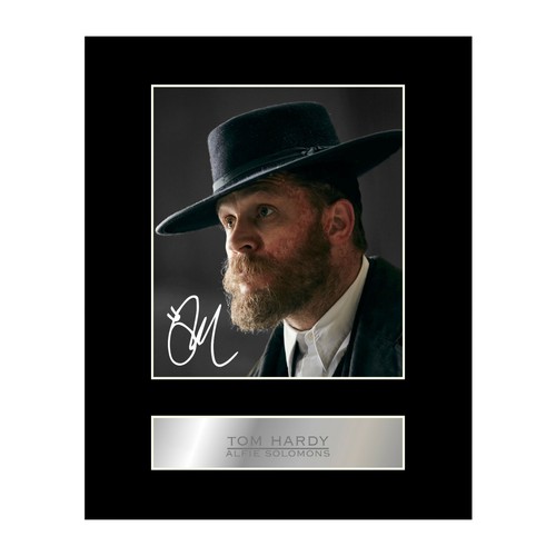 Tom hardy signed mounted photo - hardy,