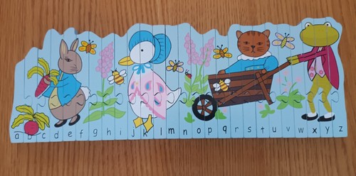 Peter rabbit wooden alphabet - rabbit,