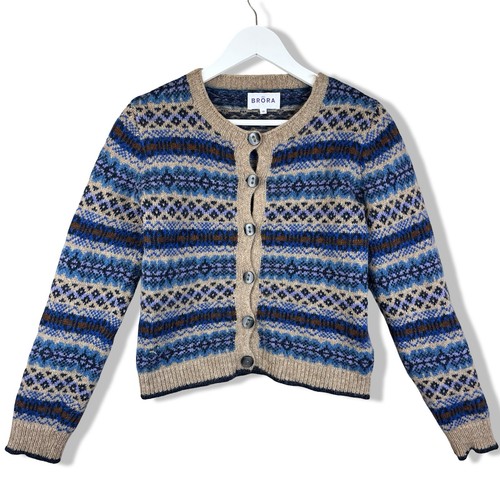 Brora fair isle wool cardigan - wool,